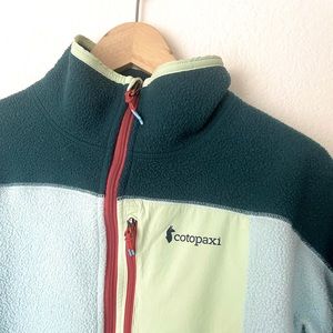 Small Cotopaxi Abrazo 1/2 Zip Synchilla REI Pullover Recycled Fleece Sweatshirt
